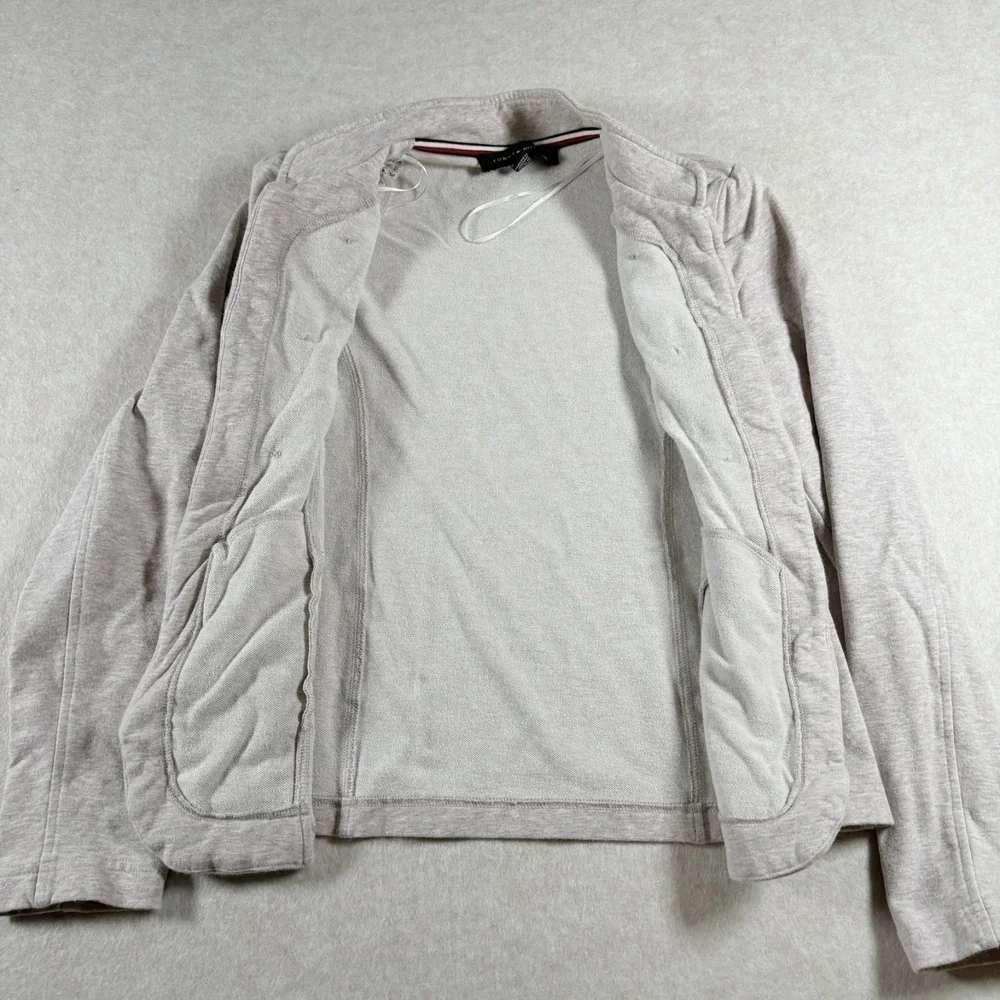 Tommy Hilfiger Womens Military Jacket Medium Double Breasted Knit Coat